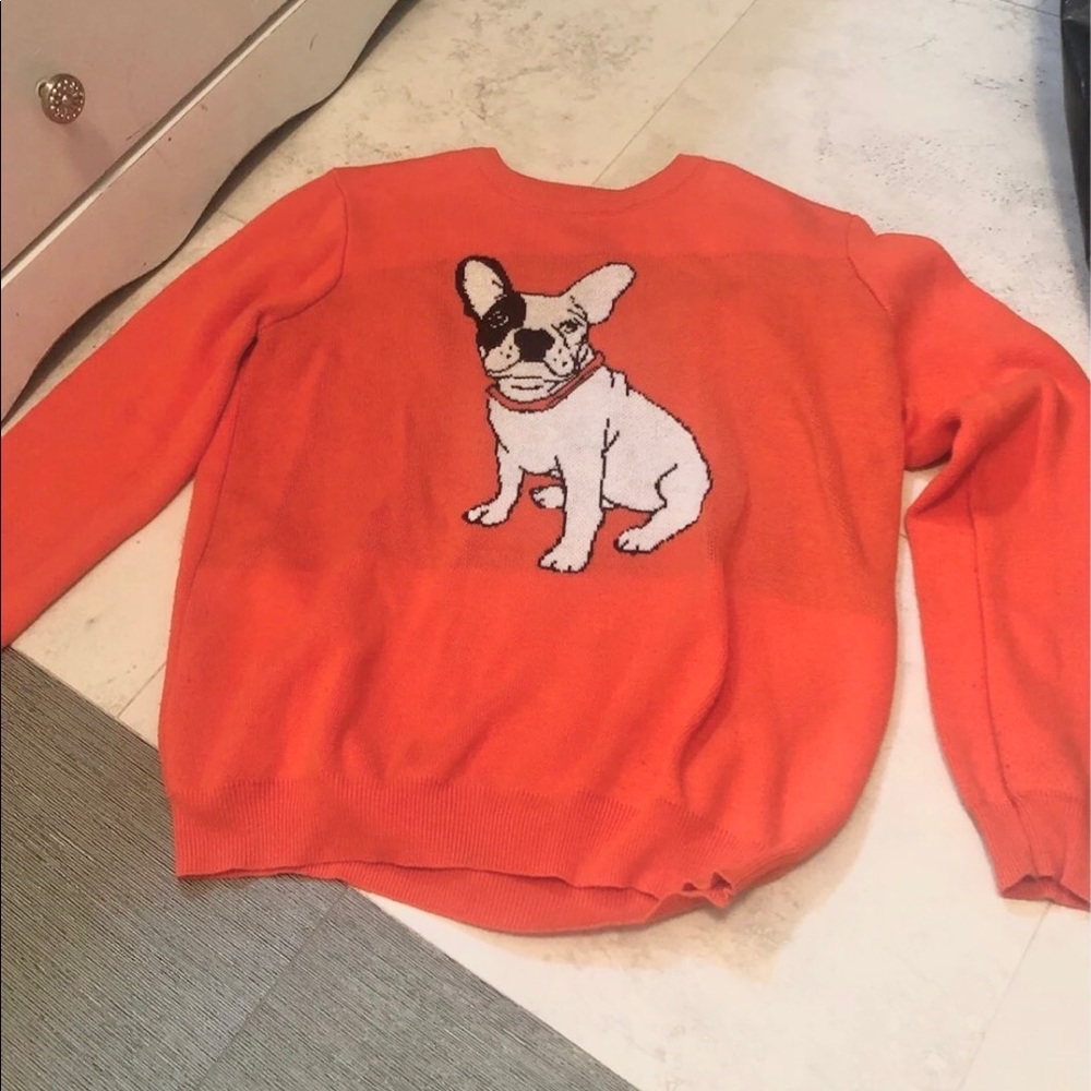 French Bulldog Knit Pullover Sweater
